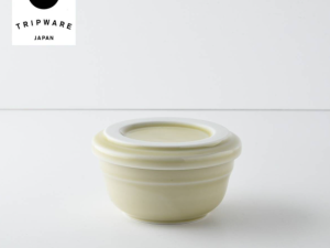 Alternative view of Trip Ware｜美濃燒 再生陶器 圓碗蓋組 (象牙米)