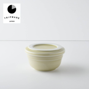 Alternative view of Trip Ware|美濃燒 再生陶器 圓碗蓋組 (象牙米)