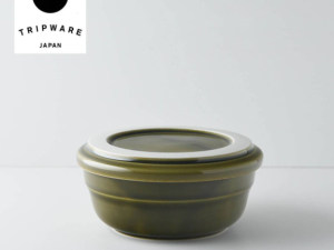 Trip Ware｜美濃燒 再生陶器 圓碗蓋組 (橄欖綠)