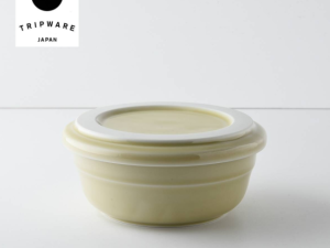 Trip Ware|美濃燒 再生陶器 圓碗蓋組 (象牙米)