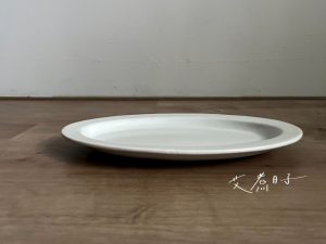 Ancient Pottery｜古陶 美濃燒 橢圓盤 (復古白)