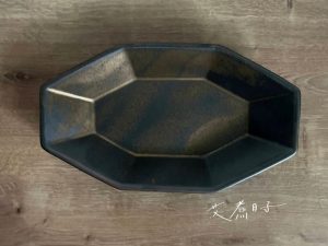 Ancient Pottery｜古陶 美濃燒 八角長盤 (古銅色)
