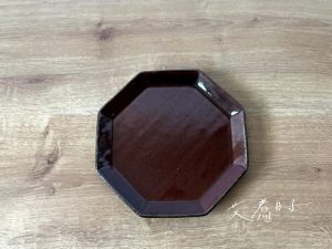 Angle｜壽山窯 八角方盤 古銅棕
