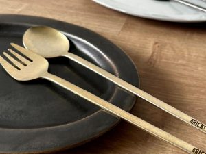 Bricks｜不鏽鋼 餐具 (黃銅色)