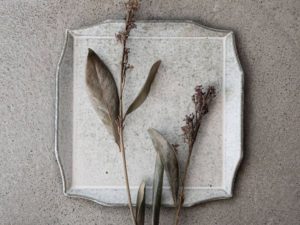 Rim｜古典 壽山窯 正方盤 (霧霾灰)