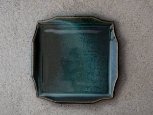 Rim｜古典 壽山窯 正方盤 (石墨綠)