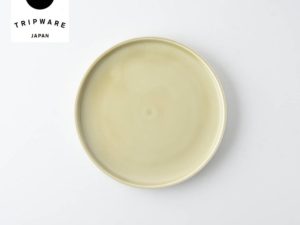 Trip Ware|美濃燒 再生陶器 淺圓盤 (象牙米)