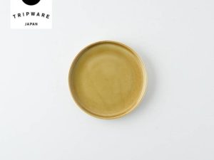 Alternative view of Trip Ware｜美濃燒 再生陶器 淺圓盤 (焦糖棕)