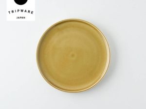 Trip Ware|美濃燒 再生陶器 淺圓盤 (焦糖棕)