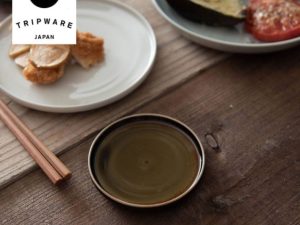 Alternative view of Trip Ware｜美濃燒 再生陶器 淺圓盤 (橄欖綠)