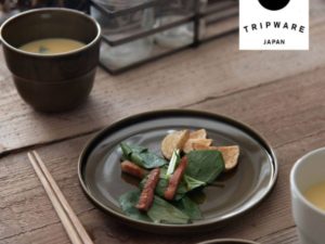 Trip Ware|美濃燒 再生陶器 淺圓盤 (橄欖綠)
