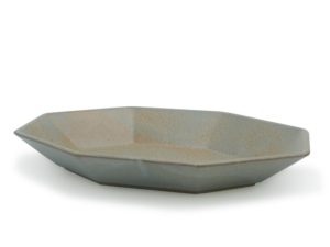 Ancient Pottery｜古陶 美濃燒 八角長盤 (復古灰綠)