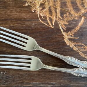 北歐老件|古董銀19cm餐叉