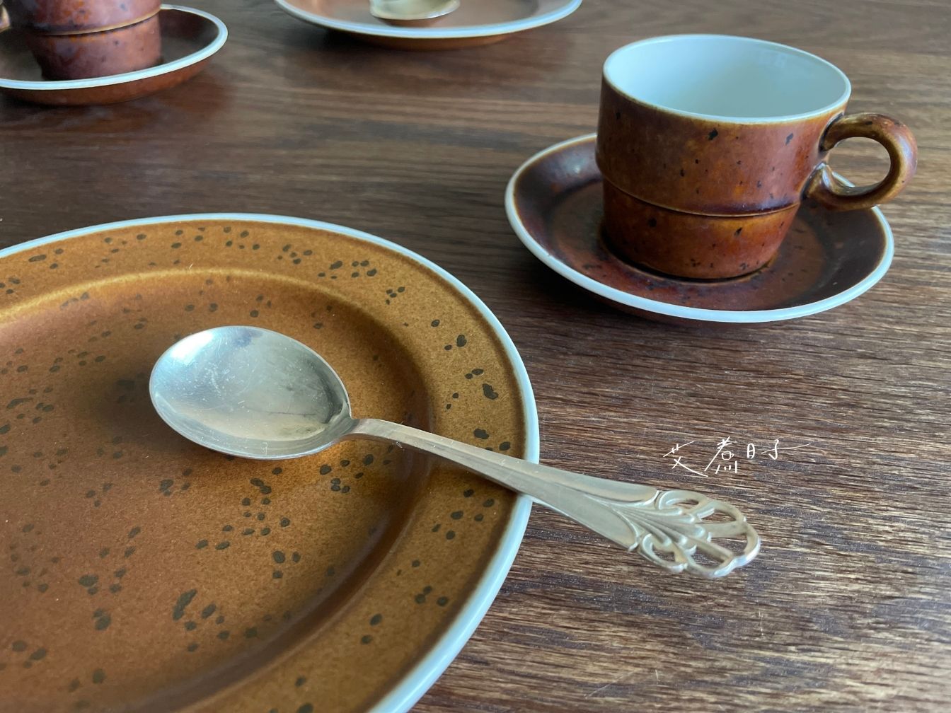 北歐老件|古董銀孔洞飾紋14.7cm 肉湯勺