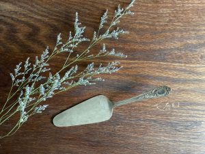 北歐老件|古董銀22cm蛋糕鏟