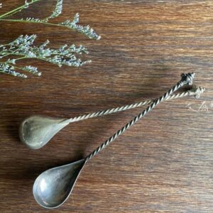 Alternative view of 北歐老件|古董銀螺旋飾紋17cm小茶匙