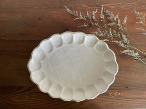 Alternative view of 小兵｜29cm 粉引橢圓盤