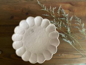 小兵|日本製 24.5cm 粉引花盤 (桃煉) (獨立盒裝)