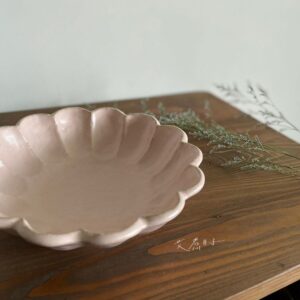 Alternative view of 小兵|日本製 21.5cm 粉引花缽 (桃煉)