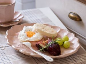 小兵|29cm 粉引橢圓盤 (桃煉)