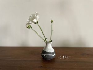 HECHIMON｜信樂燒 工匠手作 陶花器 - 窯變黑