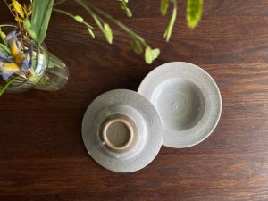 金正陶器｜姿月窯 圓鉢 (錆梅花皮/釉面)