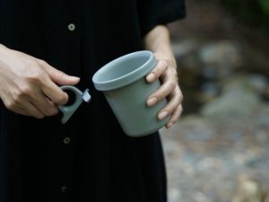 Ovject｜日本製 多用途 陶感琺瑯杯 - 灰 (240ml / 360ml)