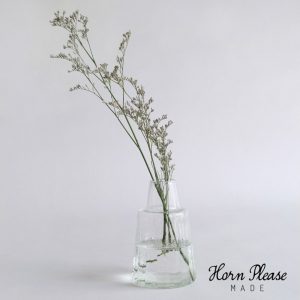 Horn Please｜越南手工 再生玻璃 裝飾小花器 I