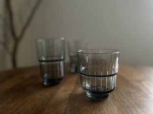 DuraTuff ｜葡萄牙製 質感鐵灰 日常玻璃杯 - 矮型