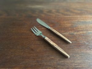 北歐老件｜Rostfritt stål 不鏽鋼 刀叉組 (一刀一叉兩件組)