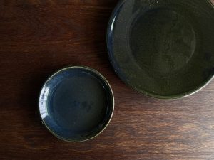 Heuge｜美濃燒 工匠手作 圓皿 - 織部綠