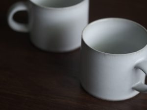 殘雪｜平清水燒 青龍窯 角大馬克杯 (430ml)