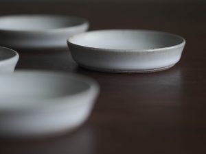 殘雪|平清水燒 青龍窯 残雪小皿