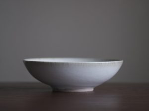 殘雪｜平清水燒 青龍窯 残雪浅鉢