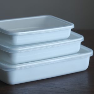 Alternative view of 野田琺瑯|【WhiteSeries】淺型 シール蓋付