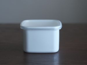 野田琺瑯|【WhiteSeries】方型 シール蓋付