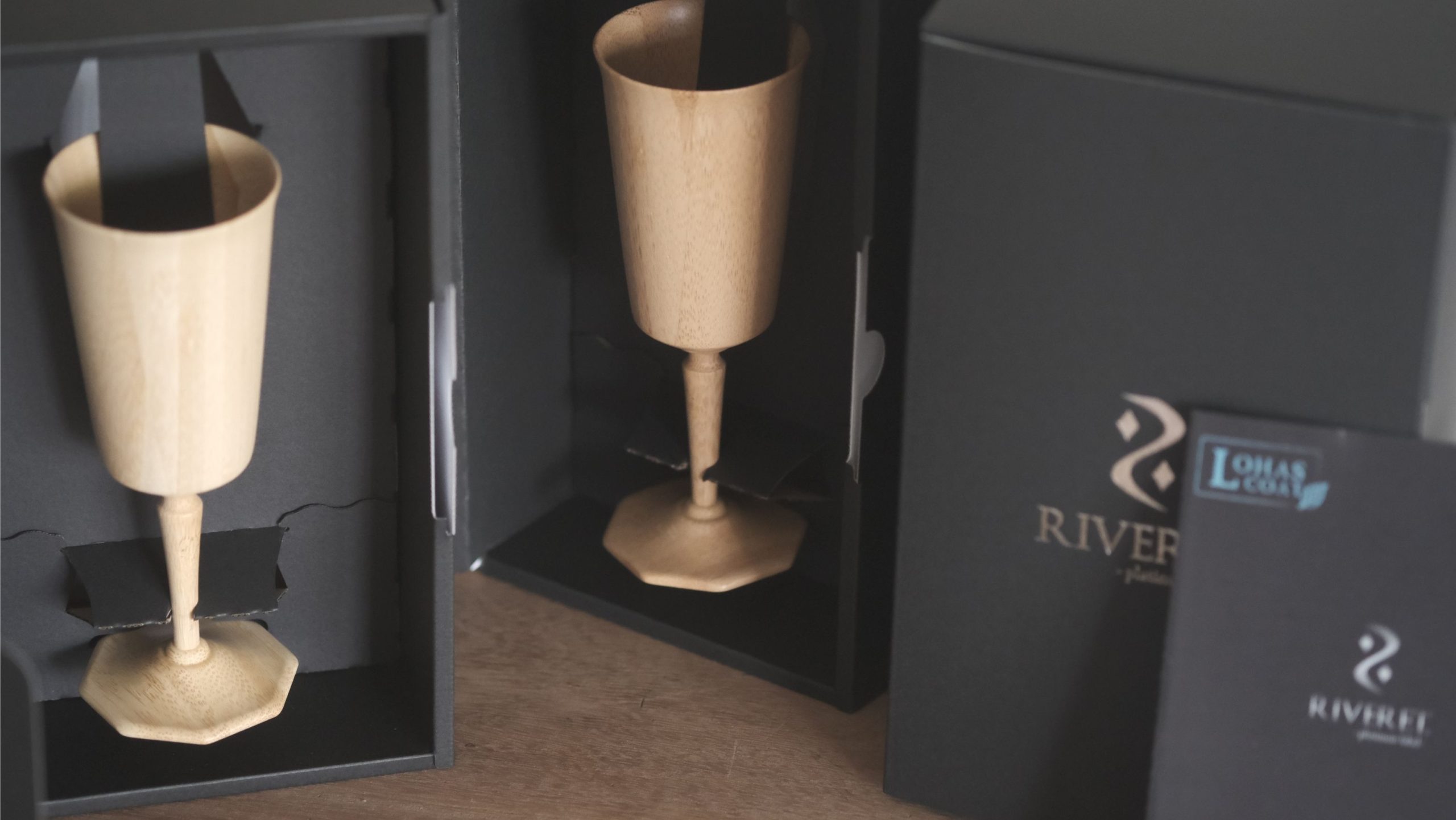 RIVERET|日本製 天然孟宗竹杯 - octas (深色):圖片 5