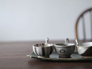 六魯｜工匠手作 醬料小缽 (咖條紋)