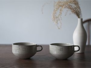 Alternative view of 六魯｜美濃燒 湯杯 - 窯燒灰 (350ml)