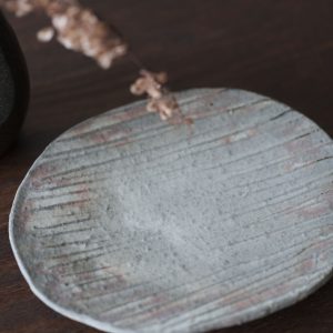 Alternative view of HECHIMON|信樂燒 とき色楕円皿