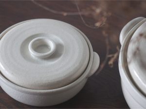 4th-market｜tsubonabe系列 壷鍋6号 - 胡粉(白)