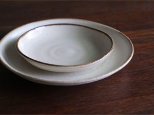 Brown Line｜美濃燒 圓皿L