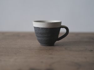 HECHIMON｜信樂燒 煙燻 白線馬克杯