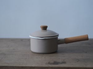 Alternative view of 野田琺瑯｜IH200V適用 片手鍋 (奶茶杏)