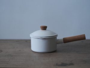 野田琺瑯｜IH200V適用 片手鍋 (經典白)