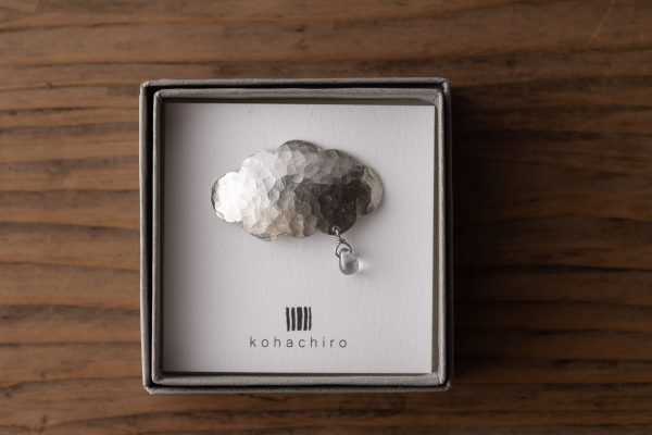 kohachiro｜日本手作錫飾品 雲與雨 胸針