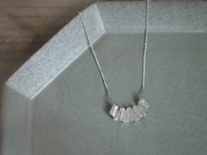 kohachiro｜日本手作錫飾品 波浪系列 迷你項鍊