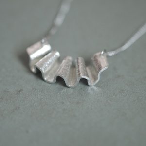 Alternative view of kohachiro｜日本手作錫飾品 波浪系列 迷你項鍊