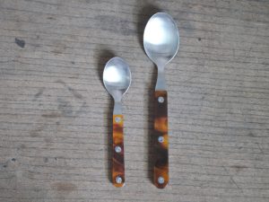 高桑金屬｜Layer レイヤ系列 甜點勺/餐勺 - 琥珀棕