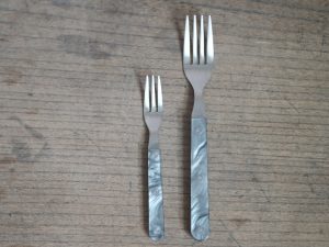 高桑金屬｜Layer レイヤ系列 蛋糕叉/餐叉 - 霧灰銀